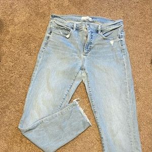 Loft women’s cropped skinny jeans size 8